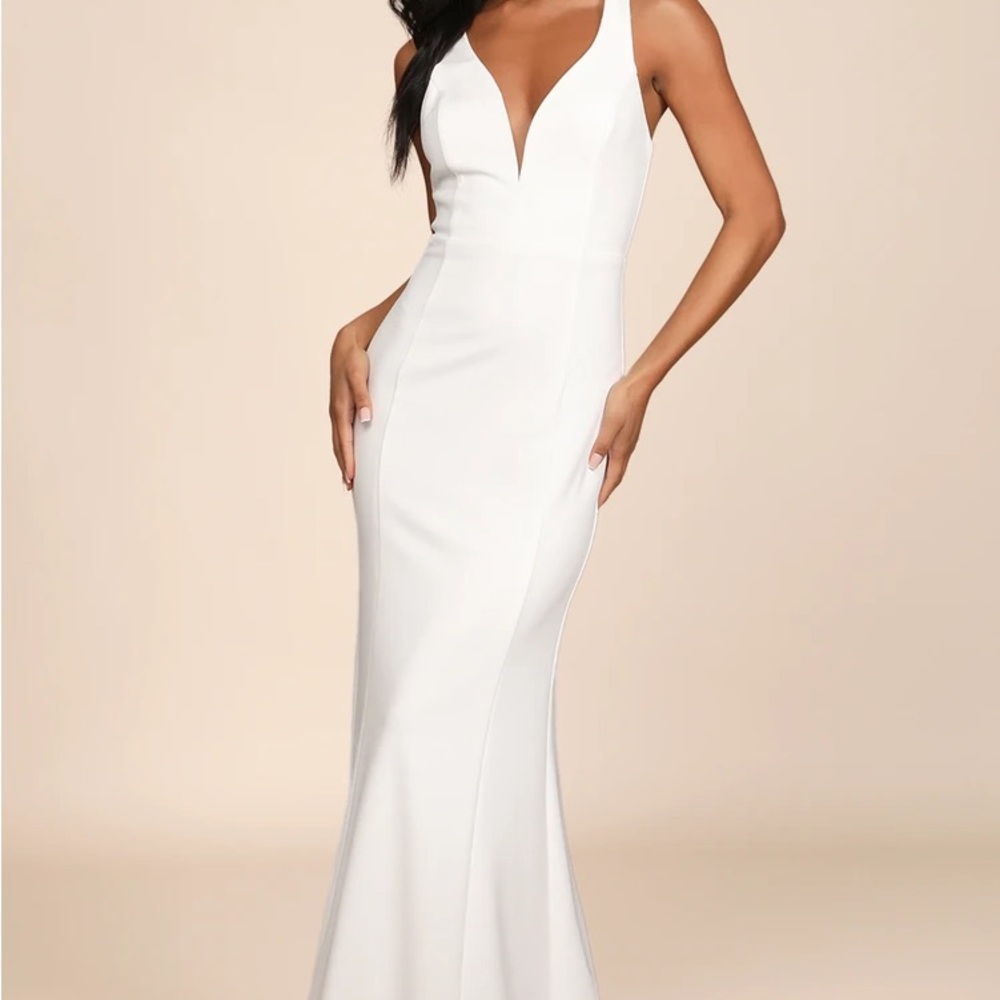 White Mermaid Bridal Dress